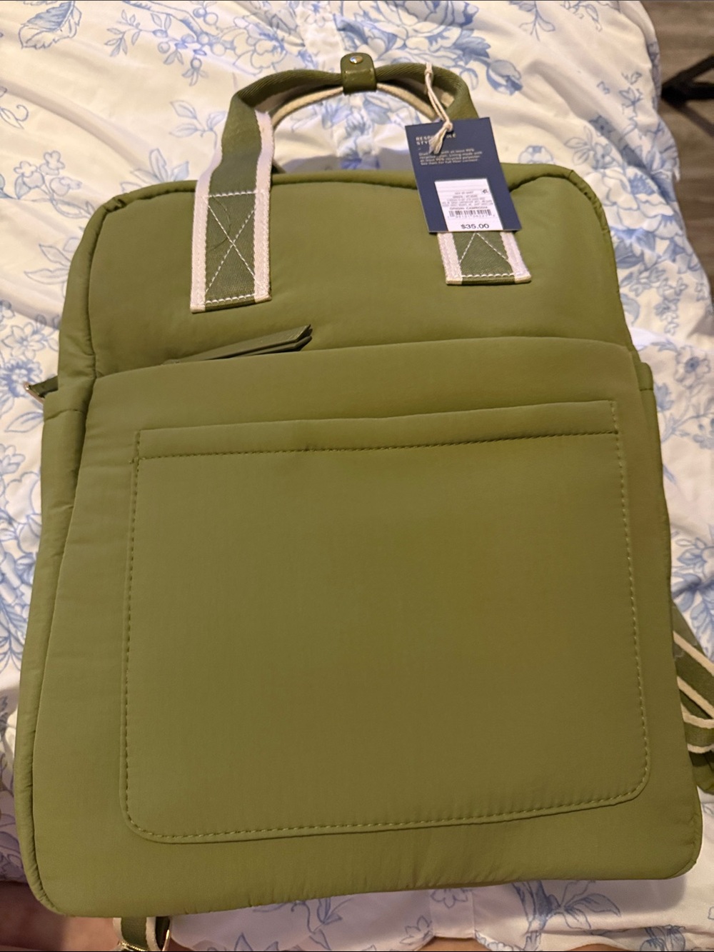Universal Thread olive green backpack with laptop pocket